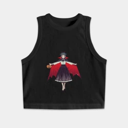 Женская укороченная майка-топ хлопок МаоМао на Хэллоуин - Монолог Фармацевта