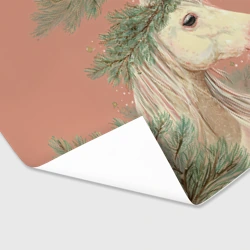 Бумага для упаковки 3D 2026 белая лошадь - фото 2