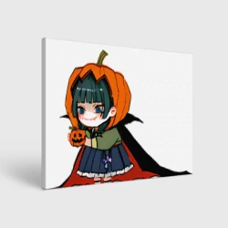 Холст прямоугольный Милое коварство МаоМао - Монолог Фармацевта аниме Хэллоуин 