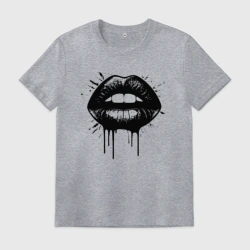 Мужская футболка хлопок Поцелуй в стиле граффити