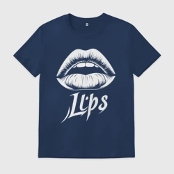 Мужская футболка хлопок Изящные губы