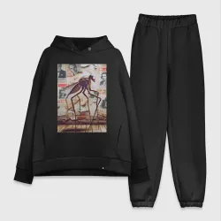 Женский костюм хлопок Oversize Насекомое исполин с соседней планеты