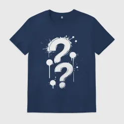Мужская футболка хлопок Два вопроса