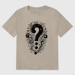 Женская футболка хлопок Oversize Тайна в деталях