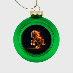 Ёлочный шар стеклянный/пластиковый Китайский огненный жеребец