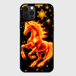 Чехол для iPhone 12 Pro Пылающая лошадь