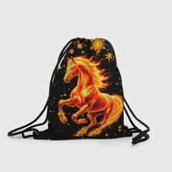 Рюкзак-мешок 3D Пылающая лошадь