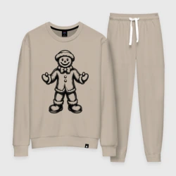 Женский костюм хлопок Пряничный джентльмен