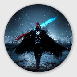 Круглый коврик для мышки Igris solo leveling