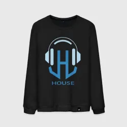 Мужской свитшот хлопок Логотип House Music