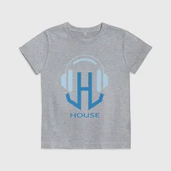 Детская футболка хлопок Логотип House Music