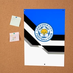 Постер Лестер сити геометрия полосы - фото 2