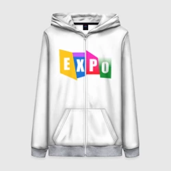 Женская толстовка 3D на молнии Expo Выстовка