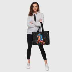 Сумка-шоппер 3D Лошадь на снегу - фото 2