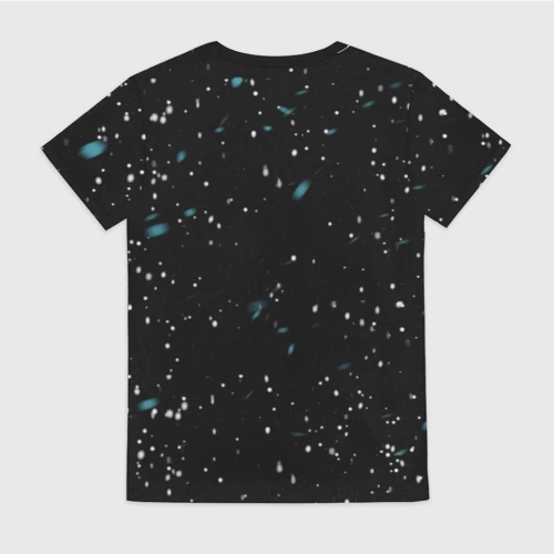 Женская футболка 3D Лошадь на снегу - фото 2