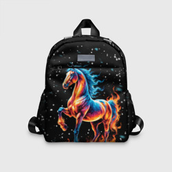 Детский рюкзак 3D Лошадь на снегу