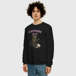 Мужской свитшот хлопок Catitude - фото 2
