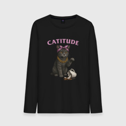Мужской лонгслив хлопок Catitude