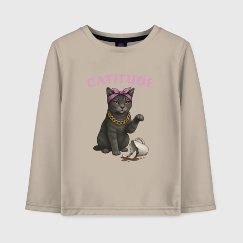 Детский лонгслив хлопок Catitude
