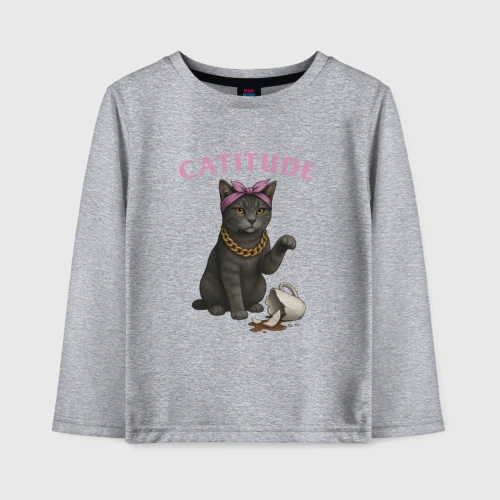 Детский лонгслив хлопок Catitude