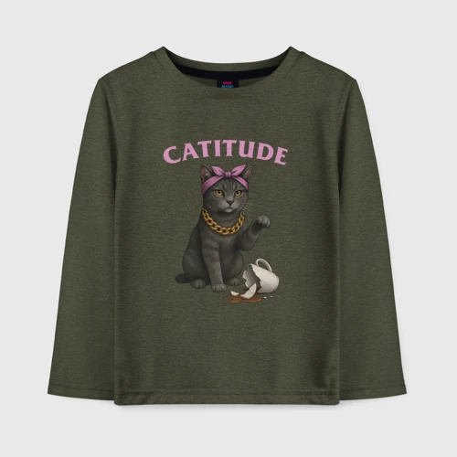 Детский лонгслив хлопок Catitude