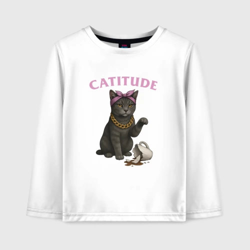 Детский лонгслив хлопок Catitude