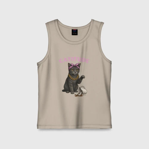 Детская майка хлопок Catitude
