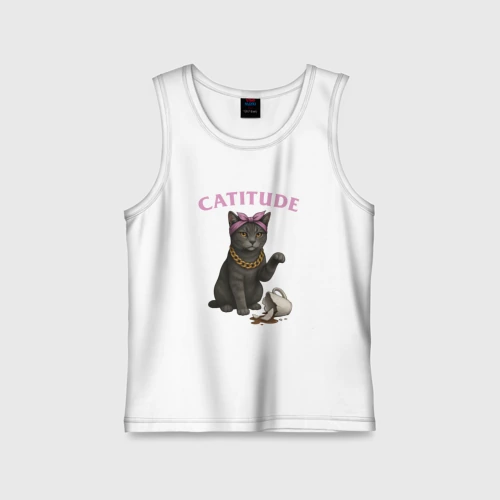 Детская майка хлопок Catitude