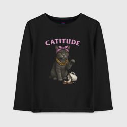 Детский лонгслив хлопок Catitude