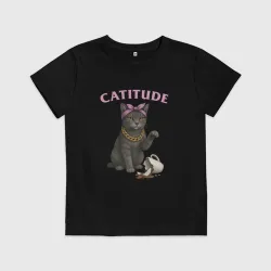 Детская футболка хлопок Catitude
