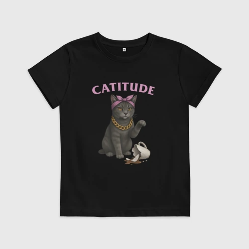 Детская футболка хлопок Catitude