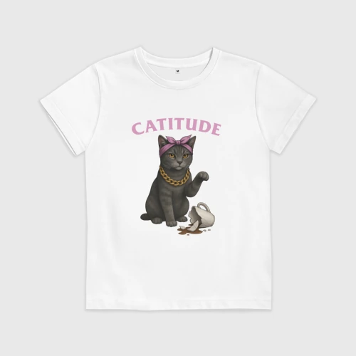 Детская футболка хлопок Catitude