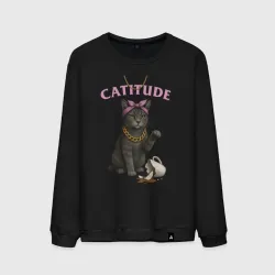 Мужской свитшот хлопок Catitude Cat