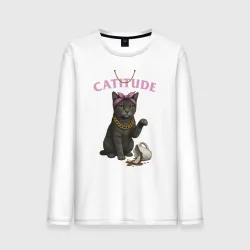Мужской лонгслив хлопок Catitude Cat