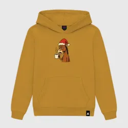 Женская толстовка хлопок Конь с кофе