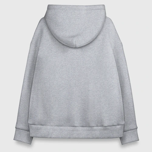 Женское худи Oversize хлопок Конь со снежинками - фото 2