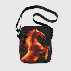Сумка через плечо 3D Пламенный конь