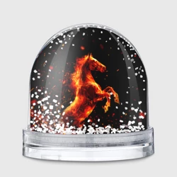 Игрушка Снежный шар Пламенный конь