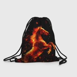 Рюкзак-мешок 3D Пламенный конь