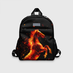 Детский рюкзак 3D Пламенный конь