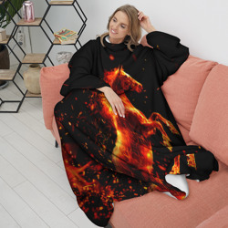 Плед с рукавами Пламенный конь - фото 2