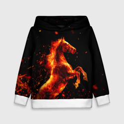 Детская толстовка 3D Пламенный конь