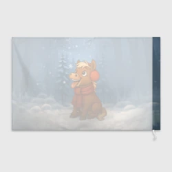 Флаг 3D Лошадка ловит снежинку - фото 2