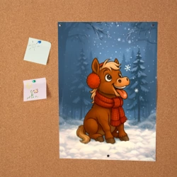 Постер Лошадка ловит снежинку - фото 2