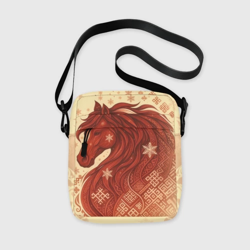 Сумка через плечо 3D с принтом Славянский конь Сумка через плечо 3D Славянский конь