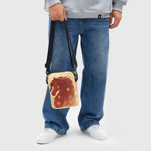 Сумка через плечо 3D с принтом Славянский конь - картинка 4 Сумка через плечо 3D Славянский конь - фото 4