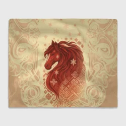 Плед 3D Славянский конь