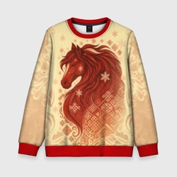 Детский свитшот 3D Славянский конь