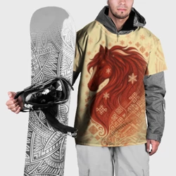 Накидка на куртку 3D Славянский конь