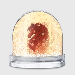 Игрушка Снежный шар Славянский конь